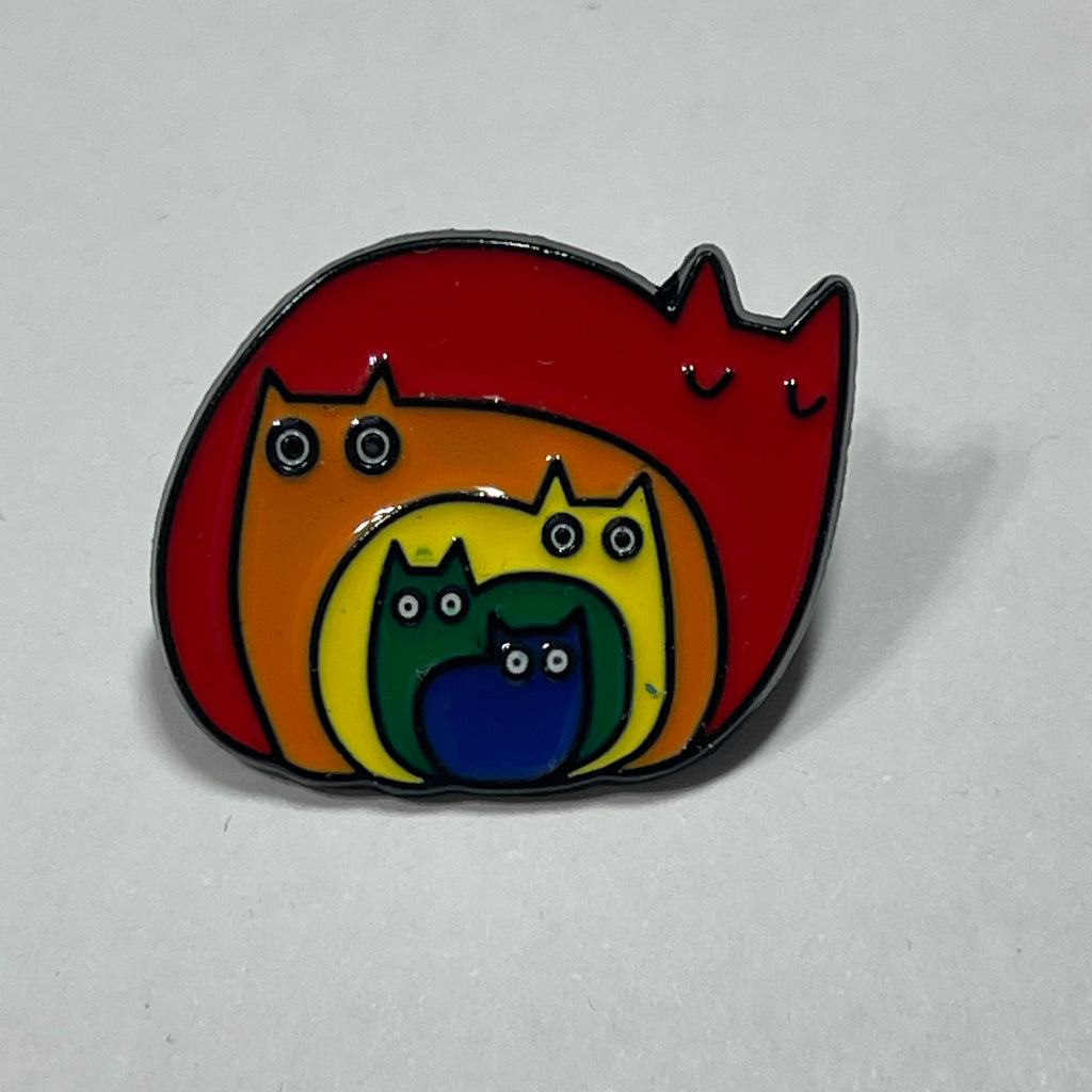 Enamel Pin: rainbow cats