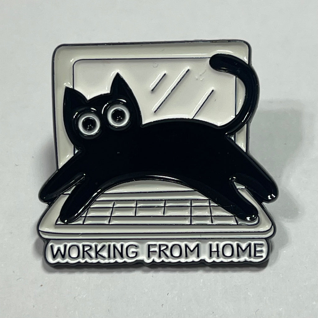 Enamel Pin: Working From Home