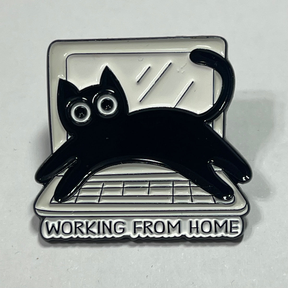 Enamel Pin: Working From Home