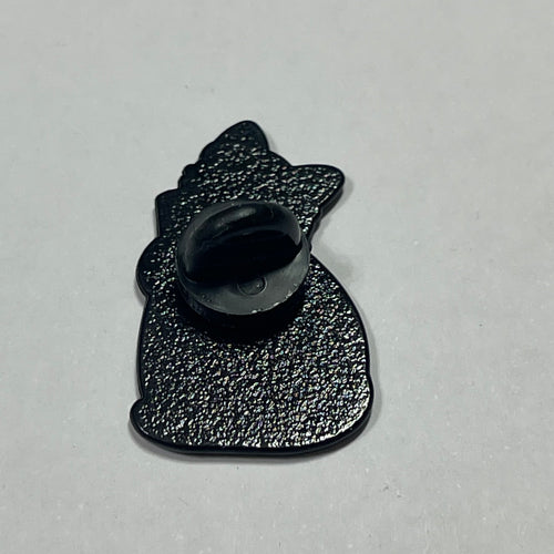 Enamel Pin: Cat with wine bottle