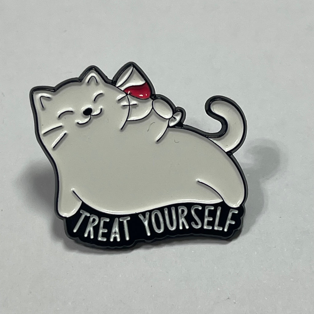 Enamel Pin: Treat Yourself
