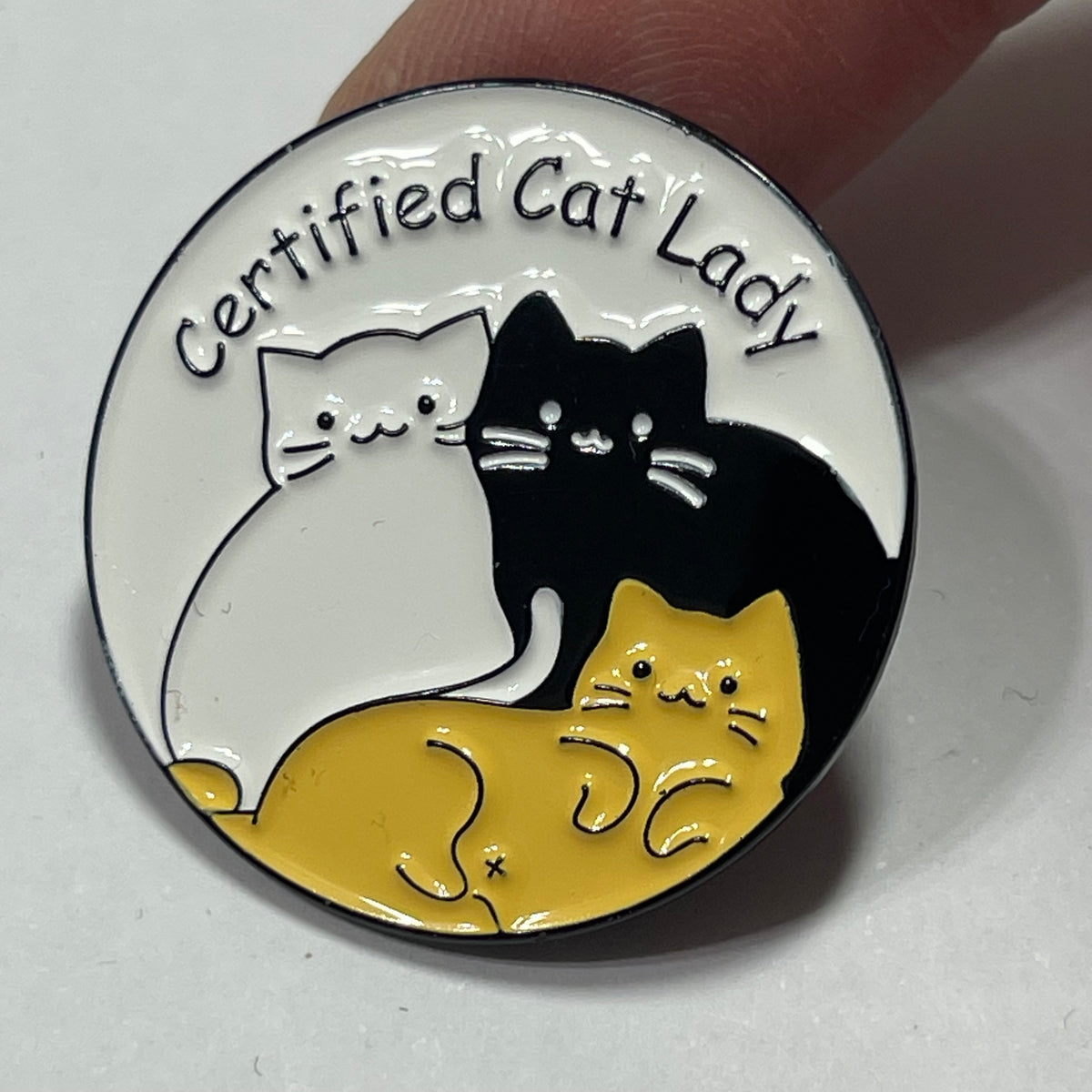 Enamel Pin: Certified Cat Lady