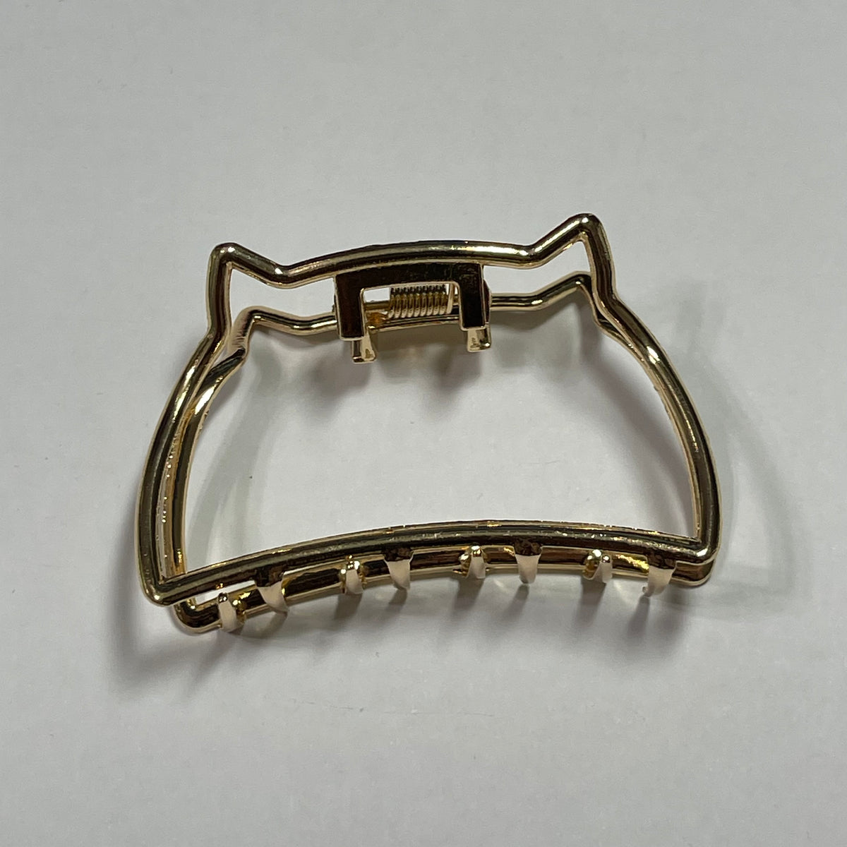Hair clip: gold cat ears