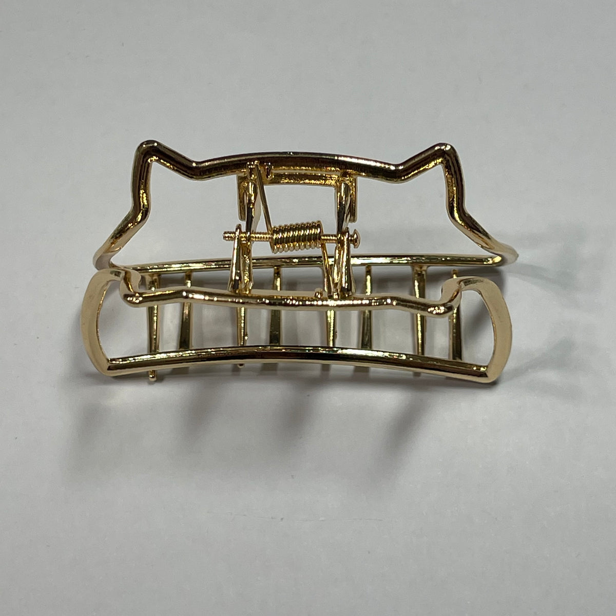 Hair clip: gold cat ears